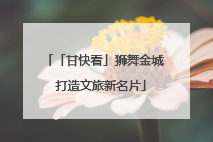 「甘快看」狮舞金城 打造文旅新名片