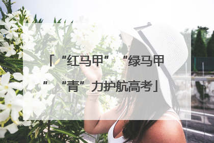 “红马甲”“绿马甲”“青”力护航高考