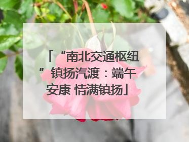“南北交通枢纽”镇扬汽渡：端午安康 情满镇扬