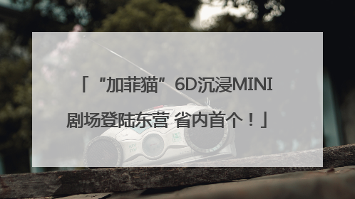 “加菲猫”6D沉浸MINI剧场登陆东营 省内首个！
