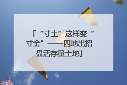 “寸土”这样变“寸金”——四地出招盘活存量土地