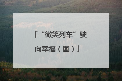 “微笑列车”驶向幸福（图）