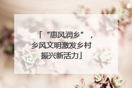 “惠风润乡”，乡风文明激发乡村振兴新活力