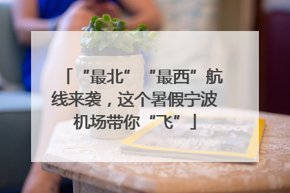 “最北”“最西”航线来袭，这个暑假宁波机场带你“飞”