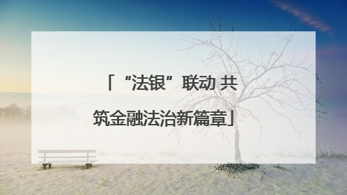 “法银”联动 共筑金融法治新篇章