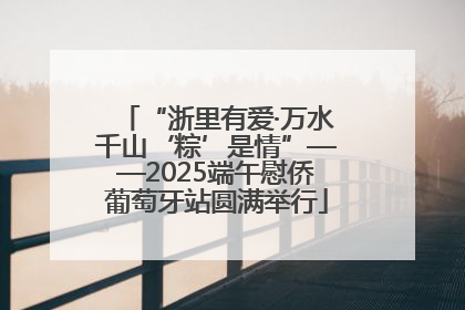 “浙里有爱·万水千山‘粽’是情”——2025端午慰侨葡萄牙站圆满举行