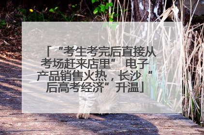 “考生考完后直接从考场赶来店里” 电子产品销售火热，长沙“后高考经济”升温