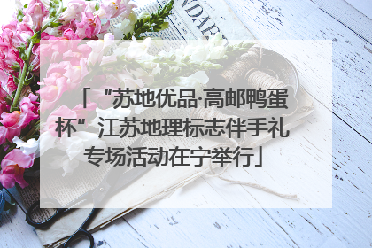 “苏地优品·高邮鸭蛋杯”江苏地理标志伴手礼专场活动在宁举行