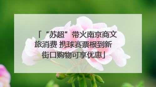“苏超”带火南京商文旅消费 携球赛票根到新街口购物可享优惠
