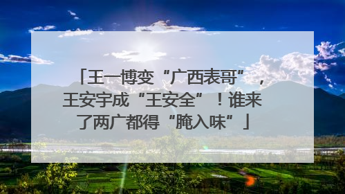 王一博变“广西表哥”，王安宇成“王安全”！谁来了两广都得“腌入味”