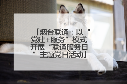 烟台联通：以“党建+服务”模式开展“联通服务日”主题党日活动