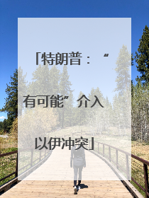 特朗普：“有可能”介入以伊冲突