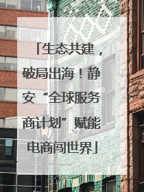 生态共建，破局出海！静安“全球服务商计划”赋能电商闯世界