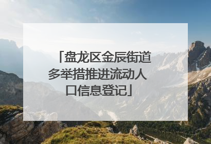 盘龙区金辰街道多举措推进流动人口信息登记