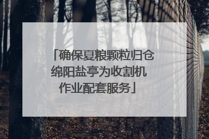 确保夏粮颗粒归仓 绵阳盐亭为收割机作业配套服务