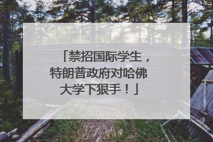 禁招国际学生，特朗普政府对哈佛大学下狠手！
