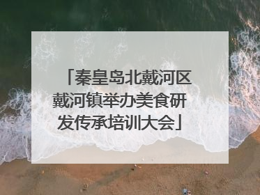 秦皇岛北戴河区戴河镇举办美食研发传承培训大会