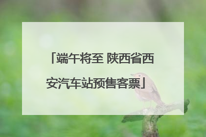 端午将至 陕西省西安汽车站预售客票