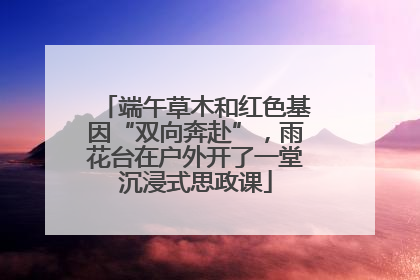 端午草木和红色基因“双向奔赴”，雨花台在户外开了一堂沉浸式思政课