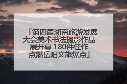 第四届湖南旅游发展大会美术书法摄影作品展开幕 180件佳作点燃岳阳文旅爆点
