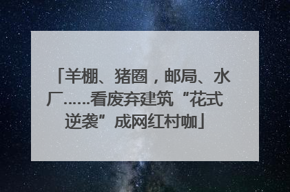 羊棚、猪圈，邮局、水厂……看废弃建筑“花式逆袭”成网红村咖