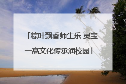 粽叶飘香师生乐 灵宝一高文化传承润校园