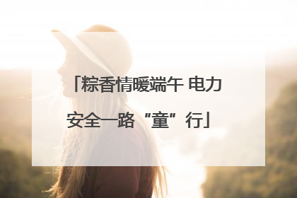 粽香情暖端午 电力安全一路“童”行