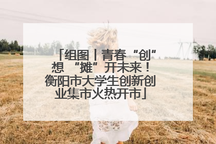 组图丨青春“创”想 “摊”开未来！衡阳市大学生创新创业集市火热开市