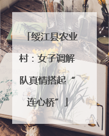 绥江县农业村：女子调解队真情搭起“连心桥”