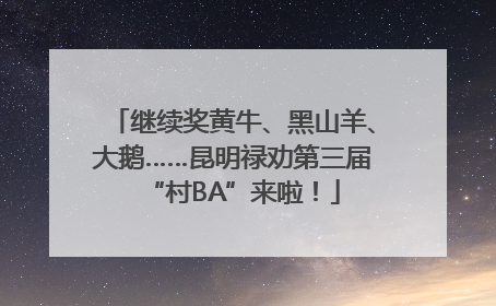 继续奖黄牛、黑山羊、大鹅……昆明禄劝第三届“村BA”来啦！