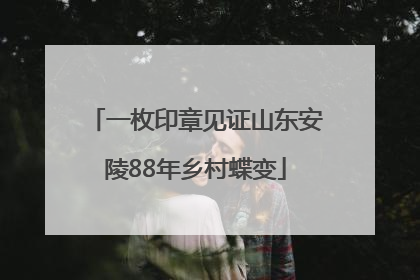 一枚印章见证山东安陵88年乡村蝶变
