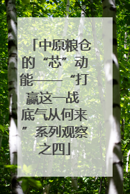 中原粮仓的“芯”动能——“打赢这一战 底气从何来”系列观察之四