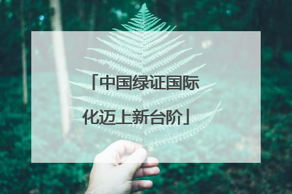 中国绿证国际化迈上新台阶