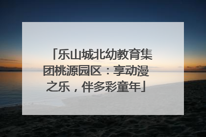 乐山城北幼教育集团桃源园区：享动漫之乐，伴多彩童年