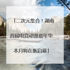 二次元集合！湖南首届电竞动漫嘉年华本月将在衡启幕