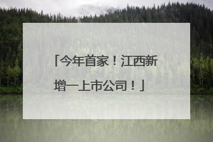 今年首家！江西新增一上市公司！