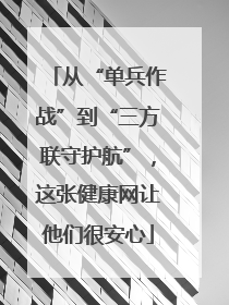 从“单兵作战”到“三方联守护航”，这张健康网让他们很安心