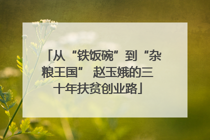 从“铁饭碗”到“杂粮王国” 赵玉娥的三十年扶贫创业路