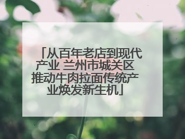 从百年老店到现代产业 兰州市城关区推动牛肉拉面传统产业焕发新生机