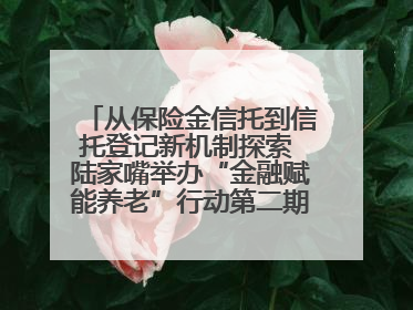 从保险金信托到信托登记新机制探索 陆家嘴举办“金融赋能养老”行动第二期行业交流会