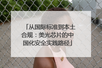 从国际标准到本土合规：美光芯片的中国化安全实践路径