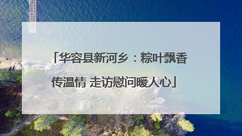华容县新河乡：粽叶飘香传温情 走访慰问暖人心