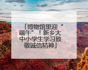 博物馆里迎“端午”！新乡大中小学生学习致敬诚信精神