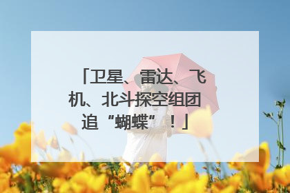 卫星、雷达、飞机、北斗探空组团追“蝴蝶”！