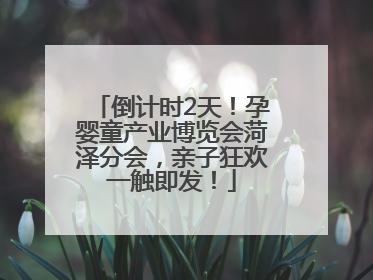 倒计时2天！孕婴童产业博览会菏泽分会，亲子狂欢一触即发！