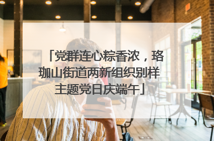 党群连心粽香浓，珞珈山街道两新组织别样主题党日庆端午