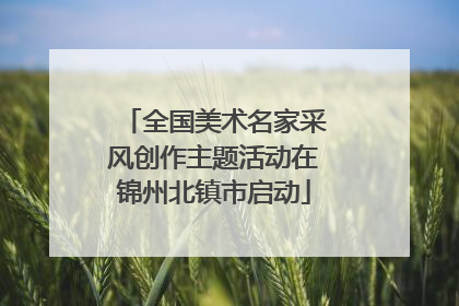 全国美术名家采风创作主题活动在锦州北镇市启动