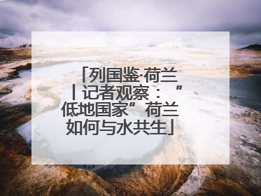 列国鉴·荷兰丨记者观察：“低地国家”荷兰如何与水共生