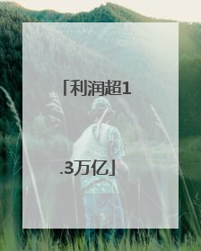 利润超1.3万亿