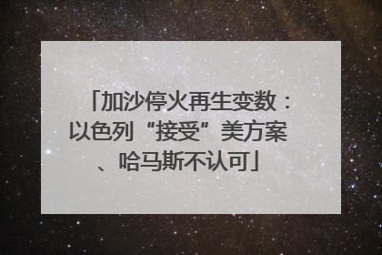 加沙停火再生变数：以色列“接受”美方案、哈马斯不认可